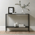 Regan Black Metal Console Table