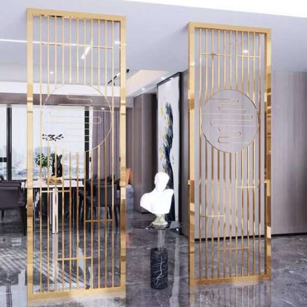Luxury Partition with Gold PVD finish