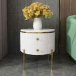 Round Wooden Side Table