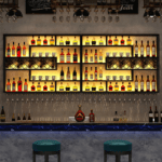 multi-tier wall mounted wine rack