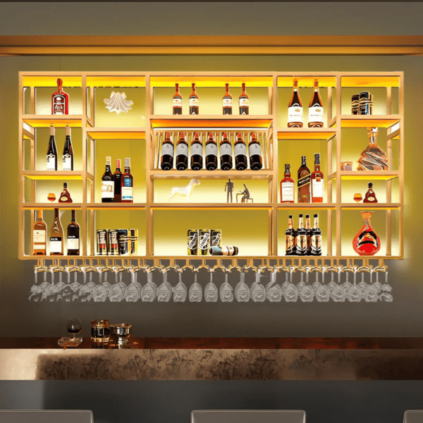 Wall Mounted Wine & Glass Rack