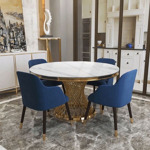Fluted Pillar Dining Table