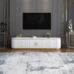 Modern White TV Console