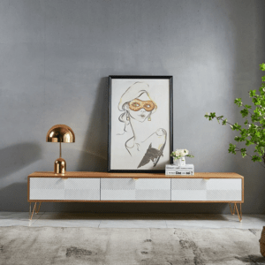 Modern Nordic Wood TV Console