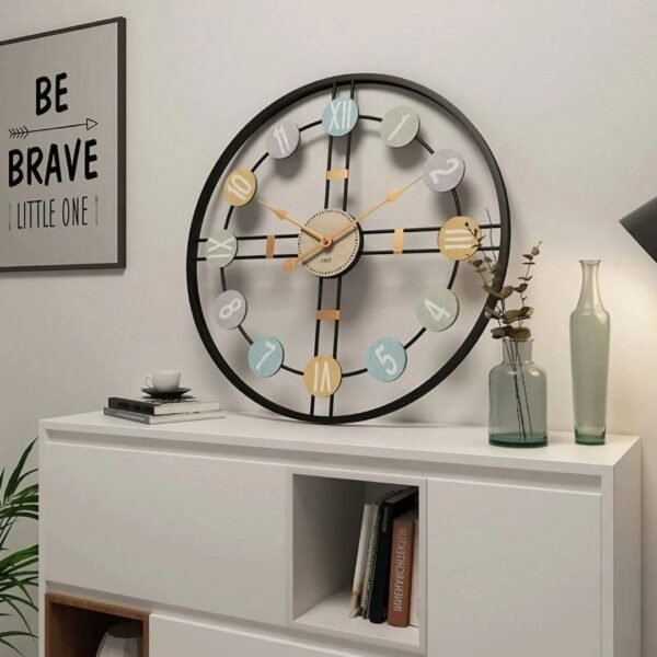 Modanio Modern Wall Clock For Living Room | Large Clock for Hall