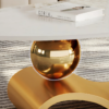 Modanio Nova Oval Coffee Table with PVD Gold Finish And Marble Top