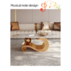 Modanio Nova Oval Coffee Table with PVD Gold Finish And Marble Top