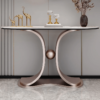 Modanio Mid-century Console Table with Marble Top
