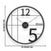 Modanio Large Wall Clock for Living Room 24 Inches