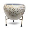 Modanio Flower Pots for Home Decoration Metal Print Plant Stand Planter Suitable for Indoor and Outdoor Use Home & Office Decor - Modanio