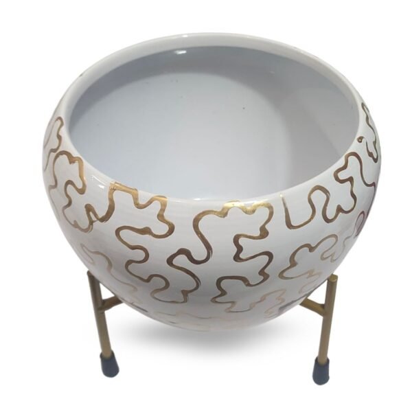 Modanio Flower Pots for Home Decoration Metal Print Plant Stand Planter Suitable for Indoor and Outdoor Use Home & Office Decor - Modanio