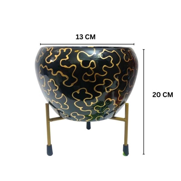 Modanio Flower Pots for Home Decoration Metal Print Plant Stand Planter Suitable for Indoor and Outdoor Use Home & Office Decor - Modanio