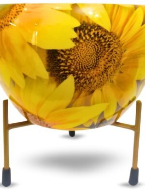 98 Modanio Flower Pots for Home Decoration Metal Print Plant pots Stand Planter Suitable for Indoor and Outdoor Use Home & Office Decor (Sunflower) - Modanio