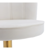 Modanio Adjustable Velvet Bar Chair | 360° Swivel Counter Height Bar Stool