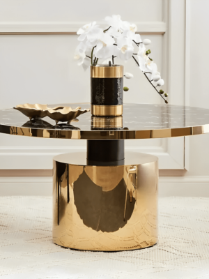 Compass Round Coffee Table