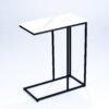 Modanio Handmade End Tables for Living Room Central End Table for Bedroom with Marble Top (45 X 22.5 X 50 cm) (Gold Table with White Marble Top)