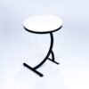 Modanio Handmade Round Center Table for Living Room Central End Table for Bedroom with Marble Top