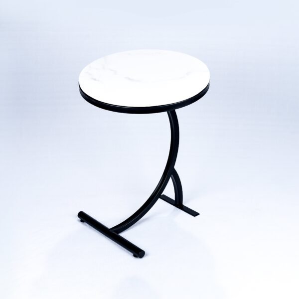 Modanio Handmade Round Center Table for Living Room Central End Table for Bedroom with Marble Top