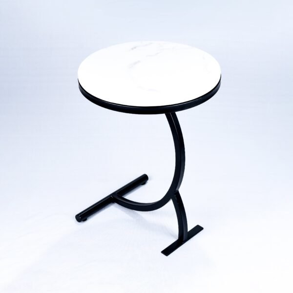 Modanio Handmade Round Center Table for Living Room Central End Table for Bedroom with Marble Top