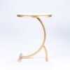 Modanio Handmade Round Center Table for Living Room Central End Table for Bedroom with Marble Top
