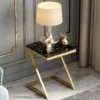 Gold Z-Shape Bedside Table
