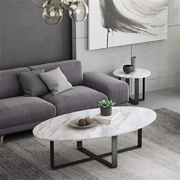 Modanio Modern Coffee Table with Marble Top