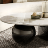 Modanio DueNest Coffee Table with PVD Finish & Marble Top