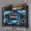 Modanio 3-Tier Wine Rack Wall Mounted Glass Holder Floating Bar Shelf