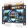 Modanio 3-Tier Wine Rack Wall Mounted Glass Holder Floating Bar Shelf