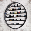Modanio Label View 12 Bottle Wall Mounted Wine Bottle Rack