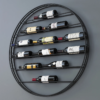 Modanio Label View 12 Bottle Wall Mounted Wine Bottle Rack