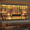 Modanio Wall Mounted Metal Wine Rack Modern Space-Saving Wine Display