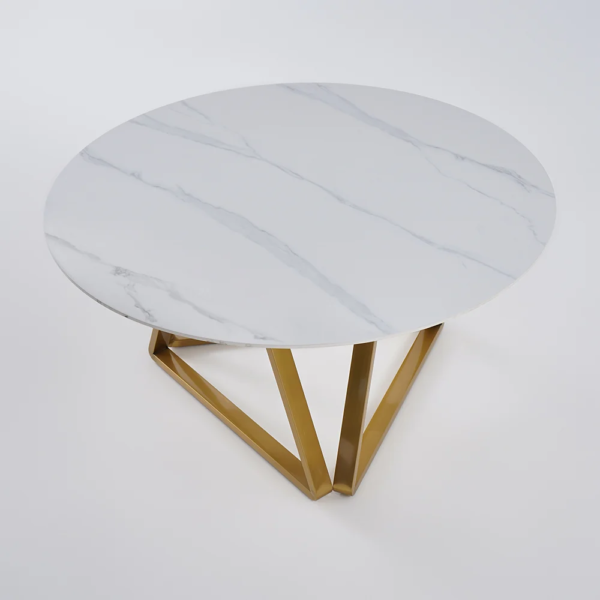 Modanio Luxury Round Dining Table with Marble Top