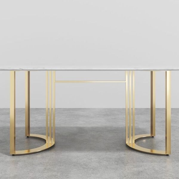Modanio Premium Twin Grace Dining Table with Marble Top with 6 Chairs