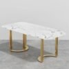 Modanio Premium Twin Grace Dining Table with Marble Top with 6 Chairs