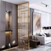 Modanio Premium Gold PVD Partition Custom Stainless Steel Room Divider for Modern Interiors