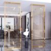 Modanio Designer Room Partition with Gold PVD Finish