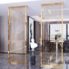 Modanio Designer Room Partition with Gold PVD Finish