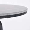 Modanio Modern Oval End Table with  Round Marble Top (16"Dia x 22"H)