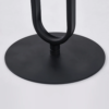 Modanio Modern Oval End Table with  Round Marble Top (16"Dia x 22"H)