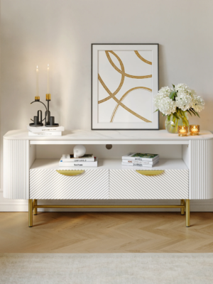 MOD-TC-04_1 Modanio Nova Line Fluted TV Cabinet with Storage