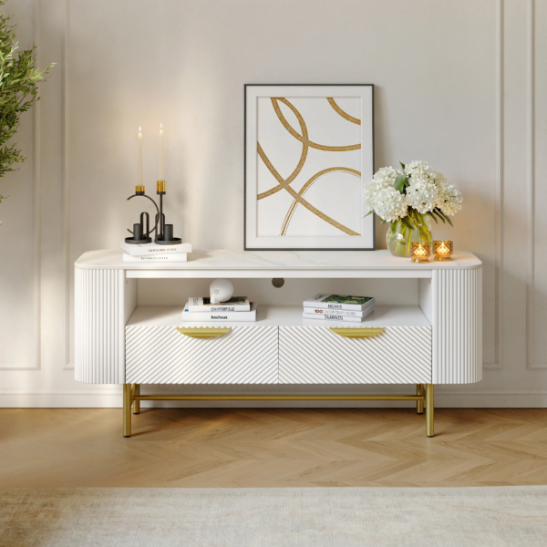 Modanio Nova Line Fluted TV Cabinet with Storage
