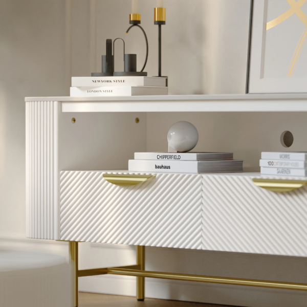 Modanio Nova Line Fluted TV Cabinet with Storage