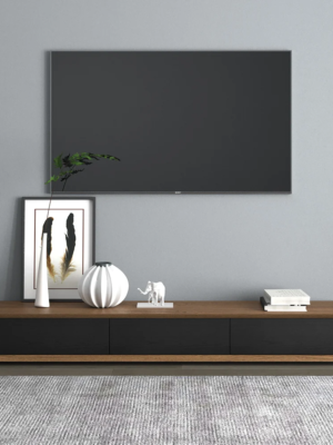 MOD-TC-10_1 Modanio Modern Walnut TV Console Rectangle Media Stand Walnut TV Console with 3 Drawers