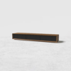 Modanio Modern Walnut TV Console Rectangle Media Stand Walnut TV Console with 3 Drawers