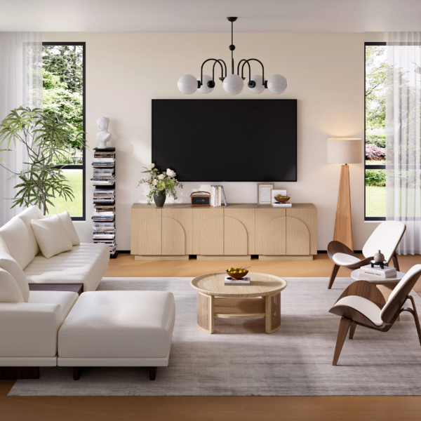 Modanio Piece Modular TV Console with Storage
