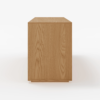 Modanio Natural Wood Tall TV Stand with Storage