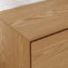 Modanio Natural Wood Tall TV Stand with Storage