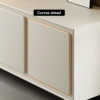 Modanio Modern White Rectangle Tall TV Stand with Storage - Modanio