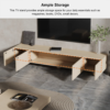 Modanio Whitewash Wood TV Console with Storage - Modanio
